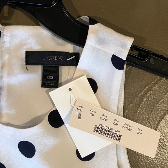 J. Crew 100% silk polka dot midi dress - Picture 6 of 9